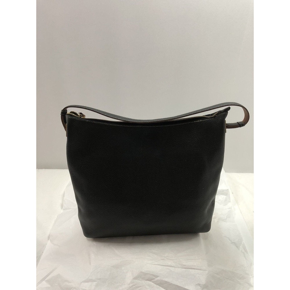 Kate Spade Vintage Shoulder Handbag Purse Black Leather Made in Italy